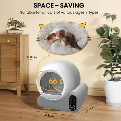 Smart Self-Cleaning Cat Litter Box APP Control Eco Deodorizing 70L