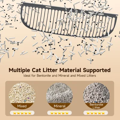 Automatic Self-Cleaning Smart Cat Litter Box 35L Plastic Drum Safety Protection
