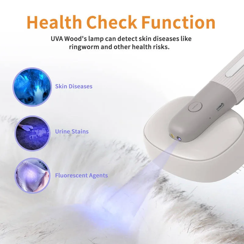 Electric Vibration Massage Pet Brush Self Cleaning Slicker Brush for Cat Dog