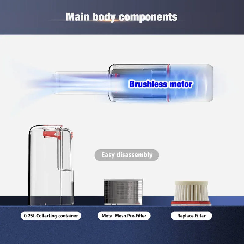 Rechargeable Cordless Pet Hair Grooming Vacuum Slicker Brush BLDC for Dog Cat