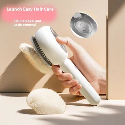 Custom Logo Electric Spray Cat Brush Self Cleaning Dog Grooming Brush