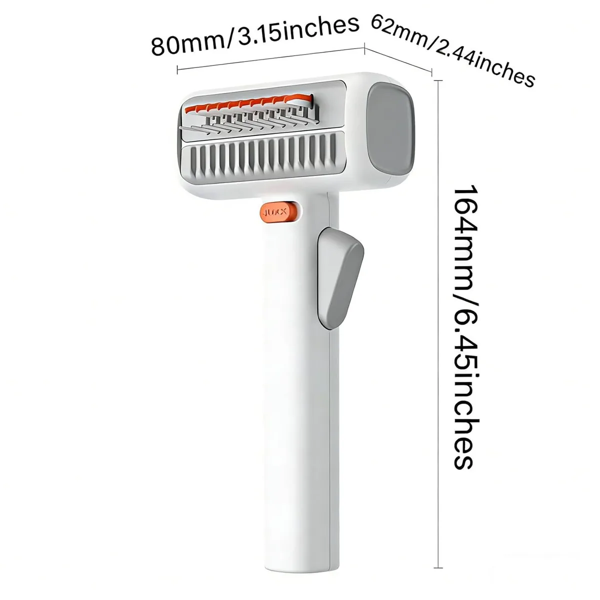 2-in-1 Pet Grooming Brush Detangler Comb One-Click Clean Deshedding Tool - detail
