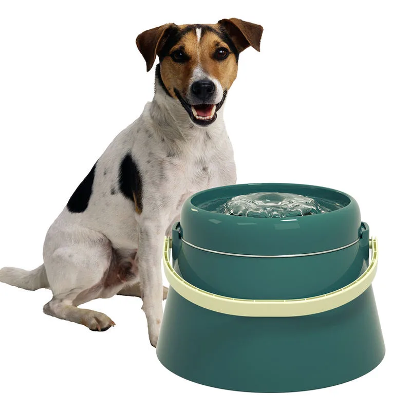 Stainless Steel Cat Water Fountain Automatic Pet Water Dispenser with Bowl