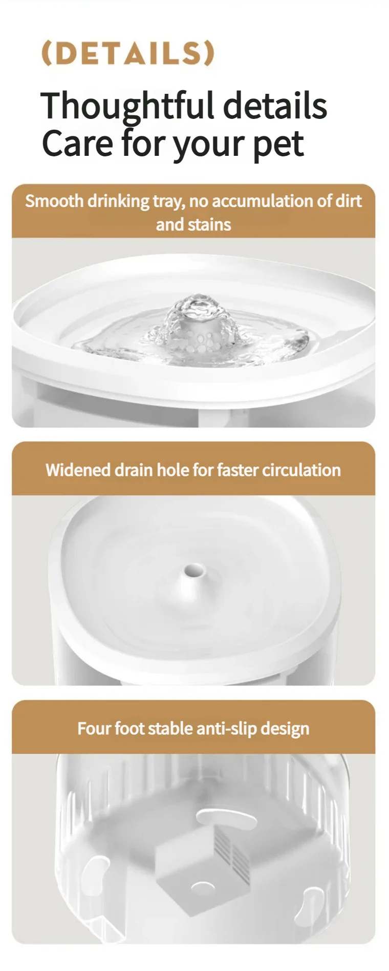 Automatic Cat Water Fountain Circulation Pet Water Dispenser Water Feeder - detail