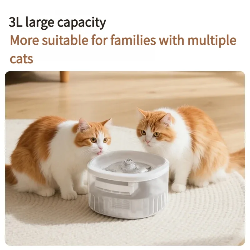 Automatic Cat Water Fountain Circulation Pet Water Dispenser Water Feeder