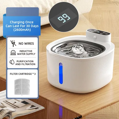 Large Capacity Smart Pet Drinking Fountain Automatic Cat Water Dispenser