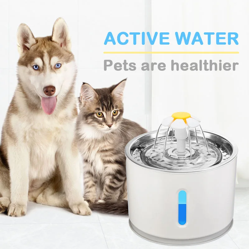 3L Automatic Cat Water Fountain Stainless Steel Smart Pet Drinking Fountain