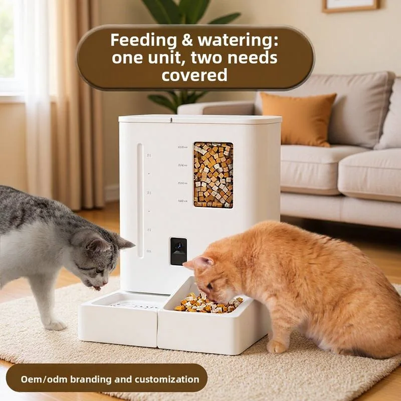 WiFi APP Control Automatic Smart Pet Feeder Food Dispenser with Camera