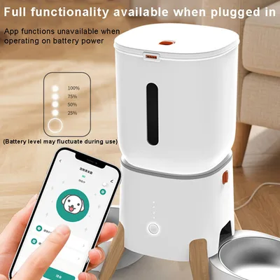 Smart Pet Feeder 5L Large Capacity WiFi APP Control Dry Food Dispenser