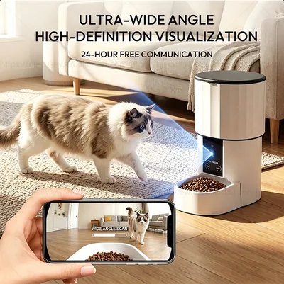 4L Automatic Pet Food Dispenser 360° Freshness Lock Tuya APP Control