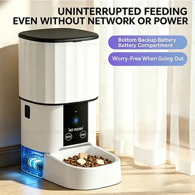 4L Automatic Pet Food Dispenser 360° Freshness Lock Tuya APP Control