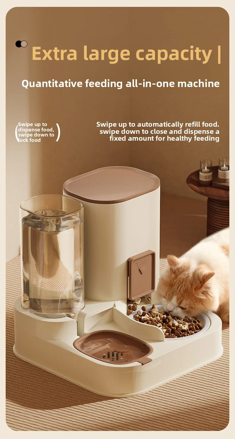 Automatic Pet Feeder and Water Fountain All-in-One for Cats Dogs Wholesale - detail