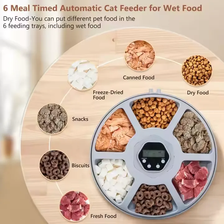 Smart Automatic Wet Pet Feeder with Timer Fresh Keeping for Cats and Dogs - detail