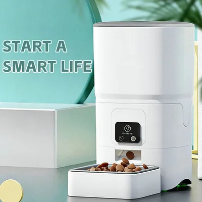 6L Smart Pet Feeder APP Control Timed Portion Automatic Cat Dog Food Dispenser