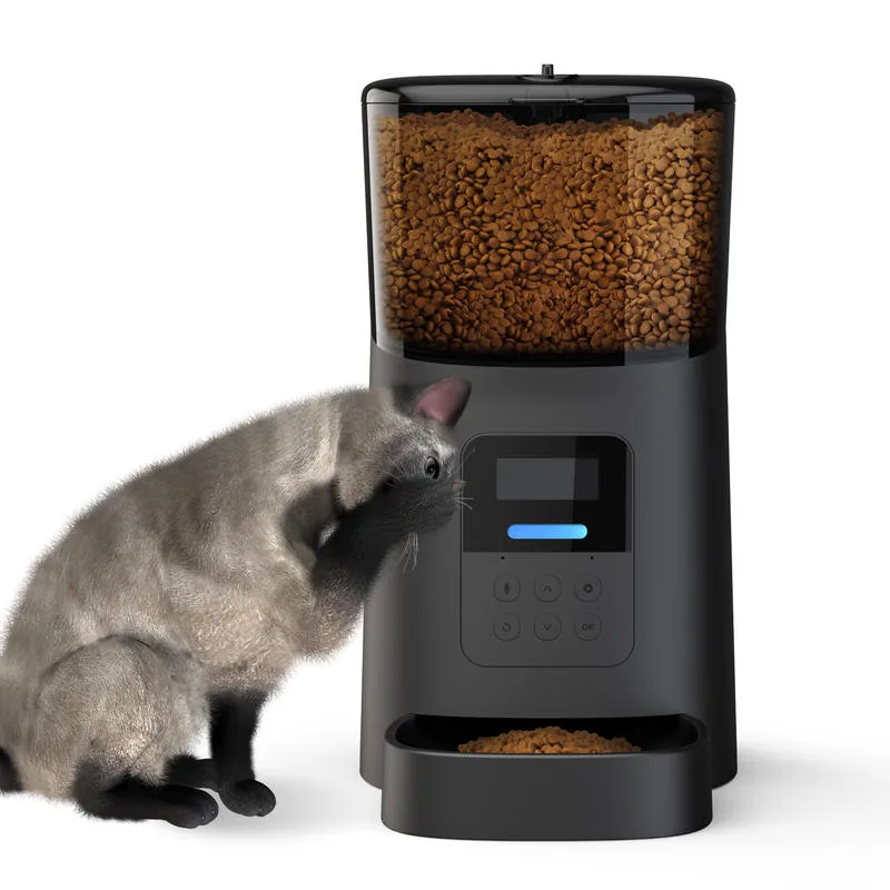 Automatic Pet Feeder 6L Timed Quantitative Adapter Powered for Dogs Cats