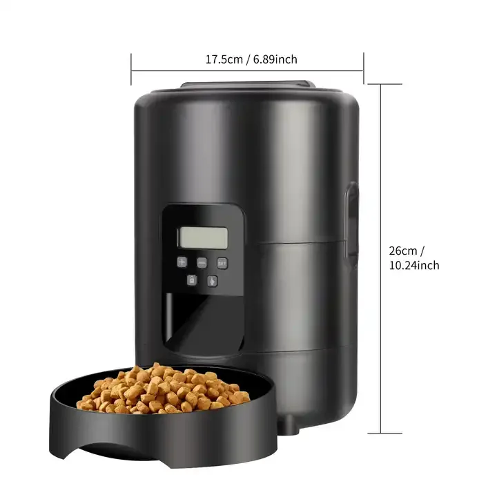 2L Smart Pet Feeder Auto Cat Food Dispenser Dry Food Bowl Button Control - detail