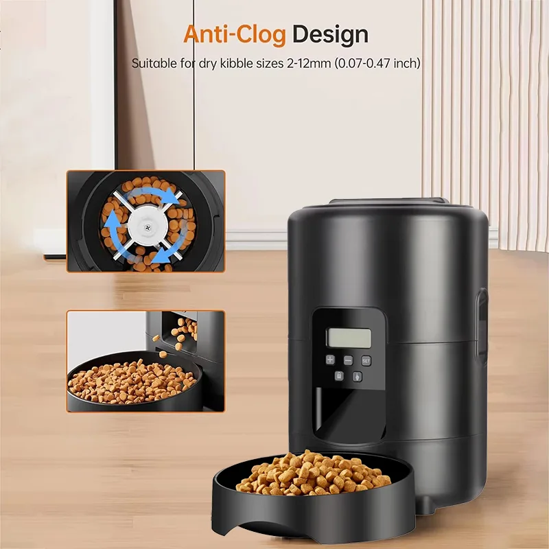 2L Smart Pet Feeder Auto Cat Food Dispenser Dry Food Bowl Button Control - detail