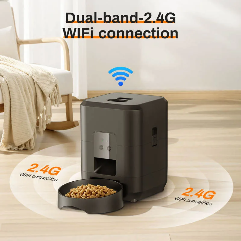 2L Smart Cat Feeder Automatic Dog Dry Food Dispenser Timed APP Control