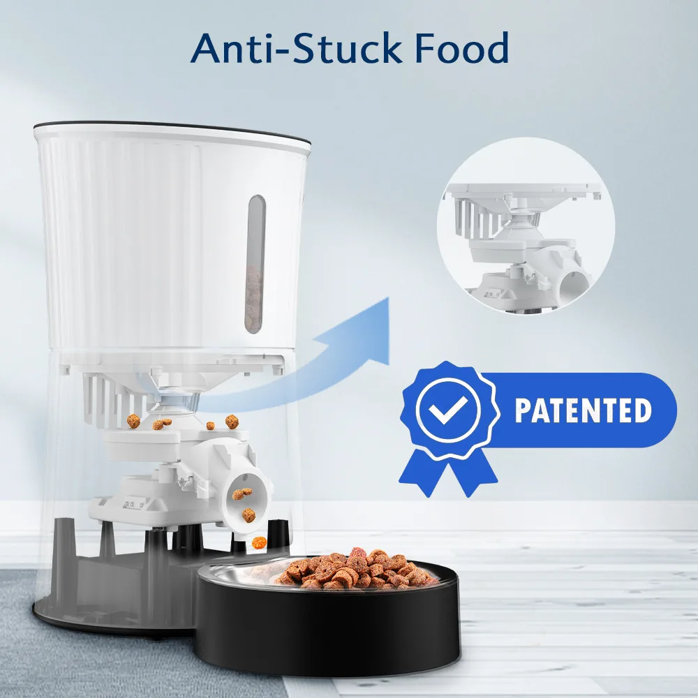 Automatic Pet Feeder Triple Preservation Stainless Steel Bowl Dog Dry Food - detail
