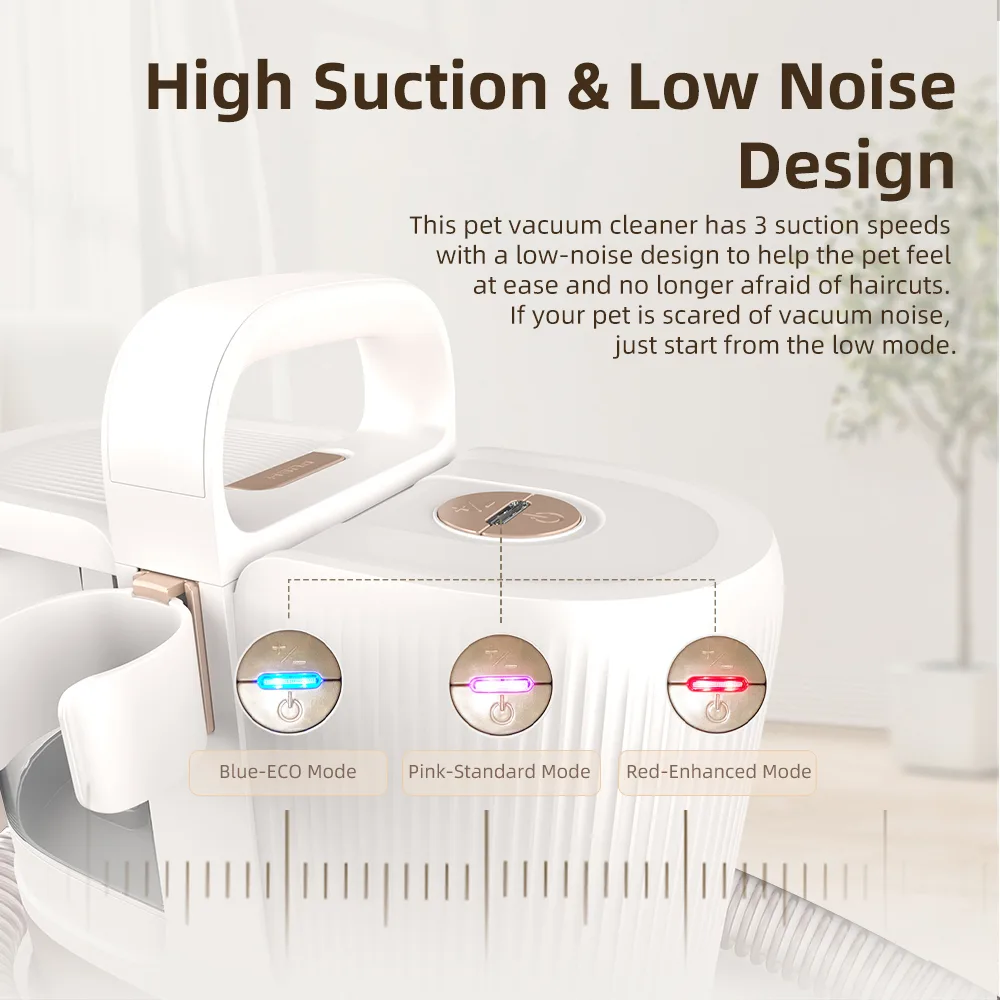 Pet Grooming Deshedding Slicker Brush Vacuum Cleaner Dryer Kit Dog Cat - detail