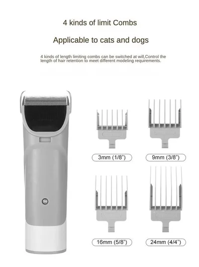 Pet Grooming Vacuum Cleaner Electric Clipper Slicker Brush Kit for Dog Cat