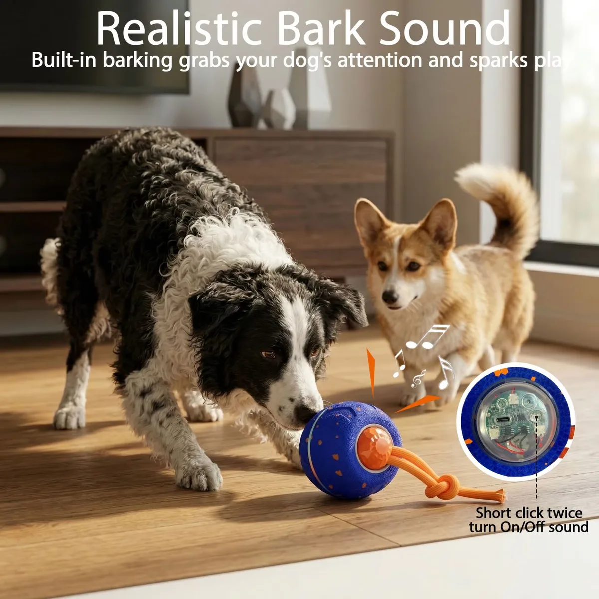 Automatic Moving Bouncing Dog Ball Toy Self-Amusing Smart Interactive Chew - detail