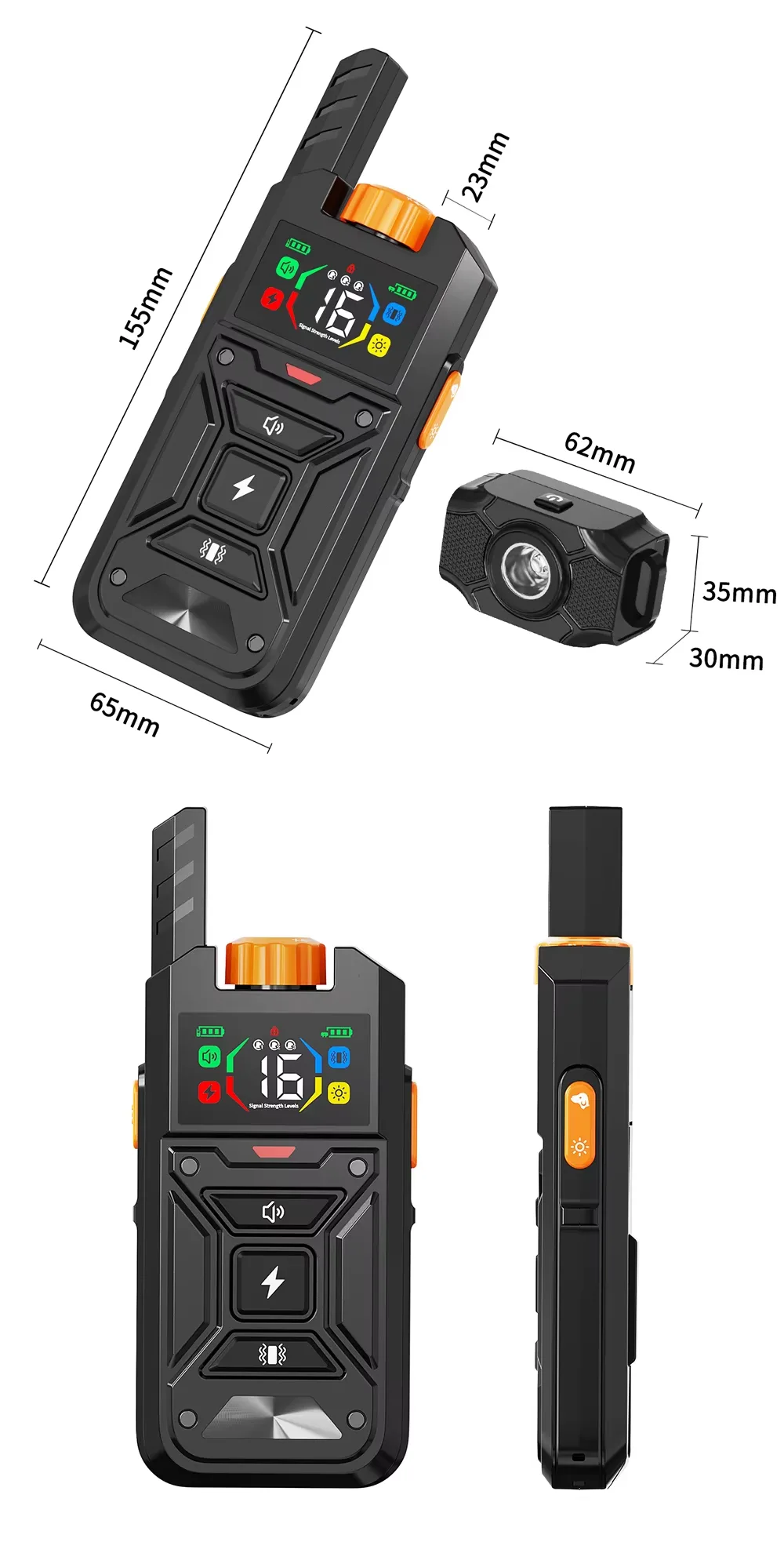 IPX6 Waterproof Dog Training Collar Smart Remote Control with LED Light - detail