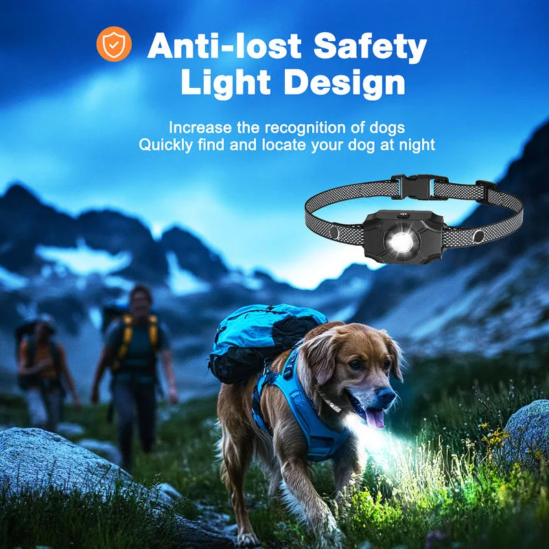 IPX6 Waterproof Dog Training Collar Smart Remote Control with LED Light