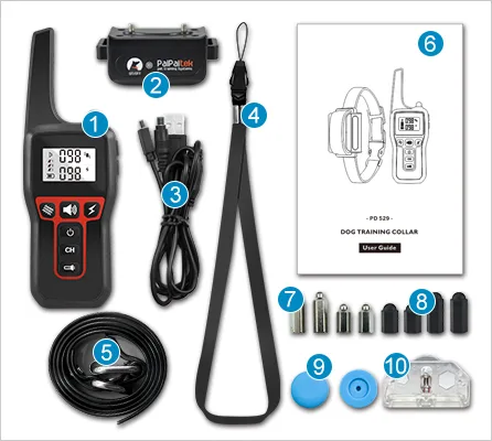 Dog Training Collar Rechargeable Waterproof 1000m Remote Electric Shock - detail